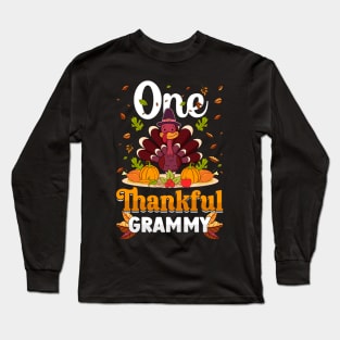 Thanksgiving day November 24 One thankful grammy Long Sleeve T-Shirt